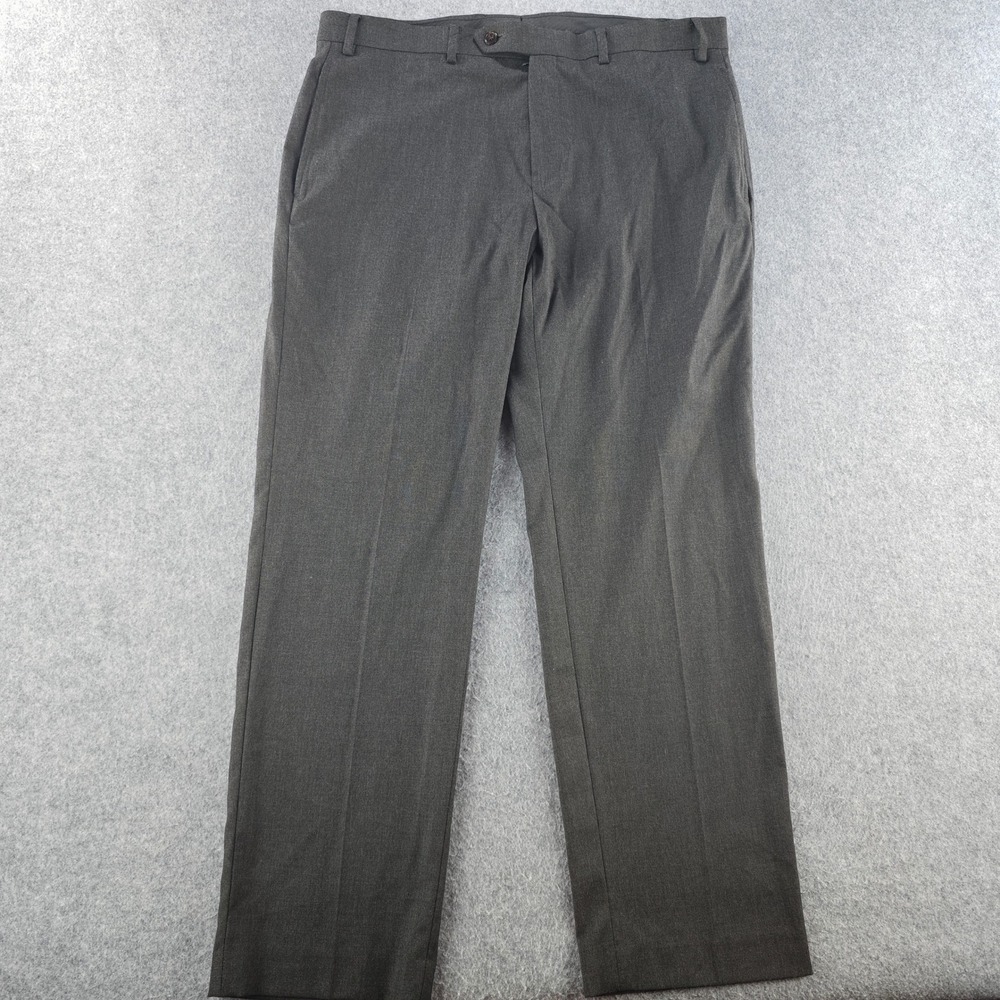 Lauren Ralph Lauren Dress Pants Mens 36x30 Dark Gray Flat Front Formal Trousers